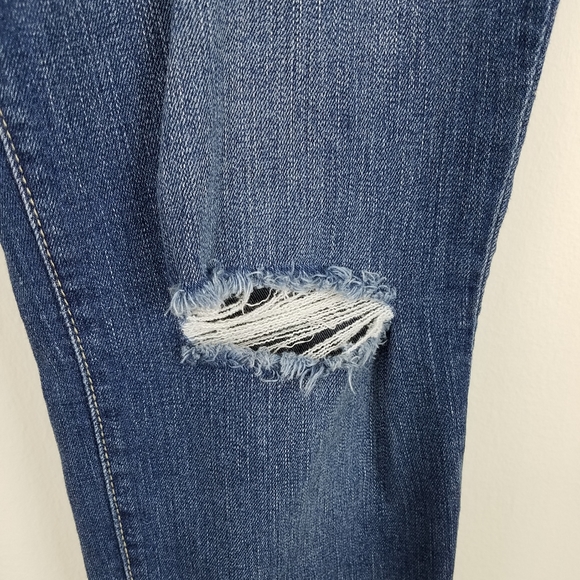 Forever 21 medium wash distress stretch jean sz 30 - Picture 4 of 10